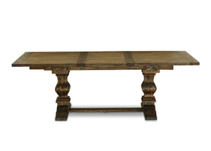 9-Piece Dining Table Set with Removable Leaf and 8 Parson Chairs