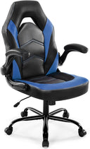 Ergonomic Gaming Chair with Lumbar Support and Flip-Up Armrest