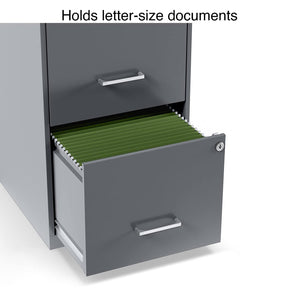 2-Drawer Vertical File Cabinet – Graphite