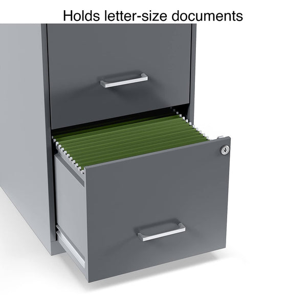 2-Drawer Vertical File Cabinet – Graphite