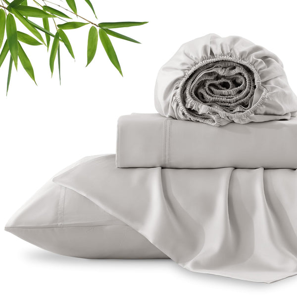 Bamboo King Bed Sheet Set – 4-Piece, 300 Thread Count, Deep Pocket