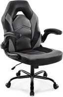 Ergonomic Gaming Chair with Lumbar Support and Flip-Up Armrest