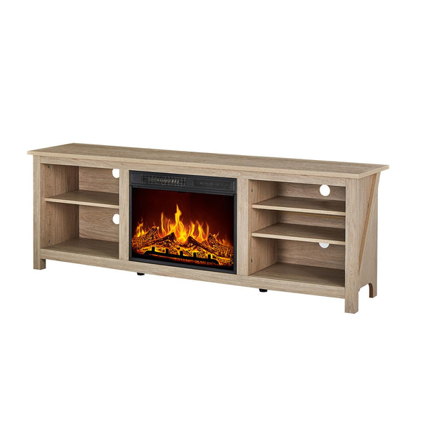 70" Fireplace TV Stand with Electric Fireplace