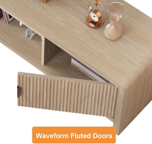 63-Inch Fluted-Door TV Stand & Entertainment Center