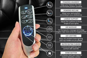 Home Theater Power Recliner Seating with Heat & Massage