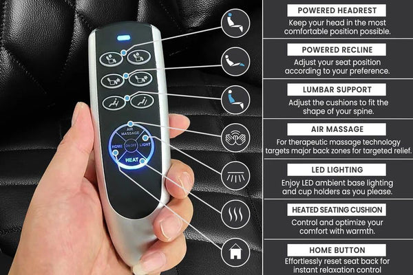 Home Theater Power Recliner Seating with Heat & Massage