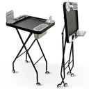 Folding Salon Rolling Tray with Wheels