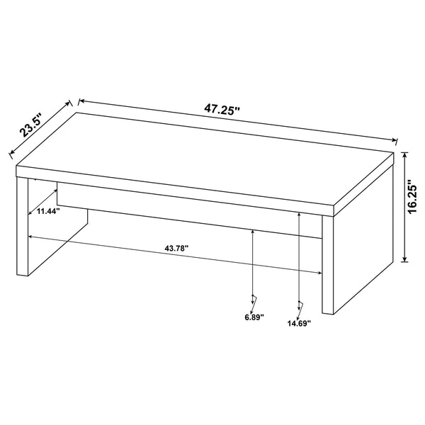 Mango Wood Rectangular Coffee Table