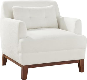Oversized Accent Chair with Thick Cushion – Terry Fabric Armchair