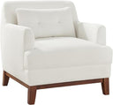 Oversized Accent Chair – Terry Fabric, Mid-Century Modern Reading Chair