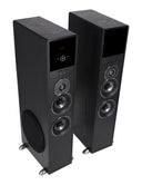 Powered Home Theater Tower Speaker System with Karaoke & Bluetooth