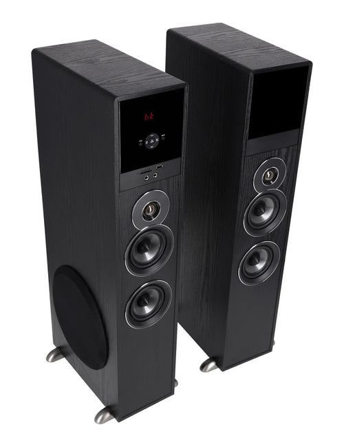 Powered Home Theater Tower Speaker System with Karaoke & Bluetooth