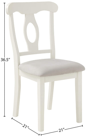 5-Piece Round Pedestal Dining Set with Cushioned Chairs