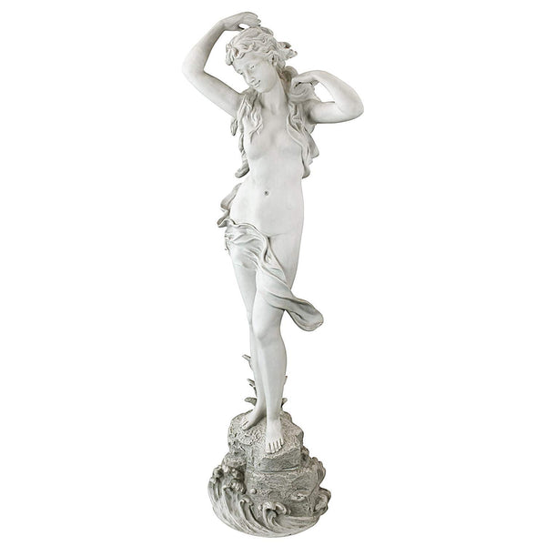 Spring Awakening Woman Garden Statue – 40" Tall Cast Stone Resin