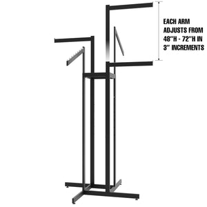 4-Way Adjustable Clothing Rack