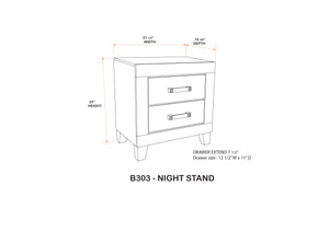 Queen Farmhouse Bedroom Set - 6 Piece with Dresser, Mirror, Chest & 2 Nightstands