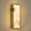 Modern Alabaster LED Wall Sconce with Dimmable Warm Light