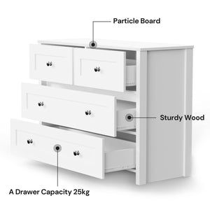 4-Drawer Dresser with Storage