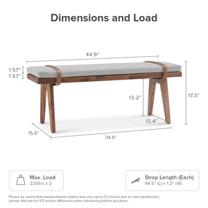 Mid-Century Modern End of Bed Bench