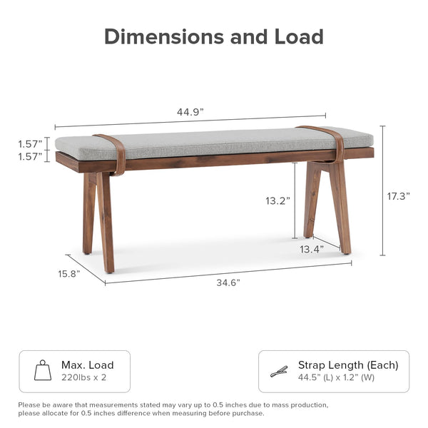 Mid-Century Modern End of Bed Bench