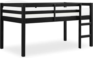 Junior Twin Loft Bed – Solid Pine Wood, Kids Space-Saving Design
