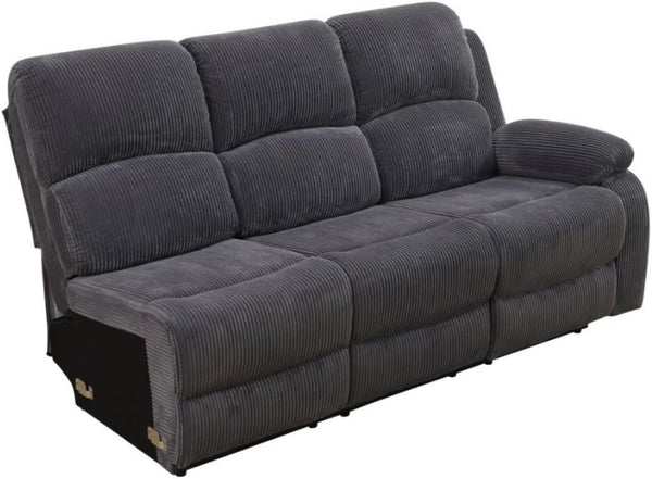 L-Shaped Reclining Sectional Sofa with Storage Console & Cup Holders