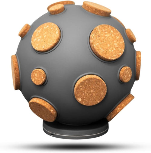 Moon-Inspired Adjustable Glow Table Lamp with Cork Details
