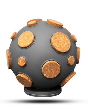 Moon-Inspired Adjustable Glow Table Lamp with Cork Details