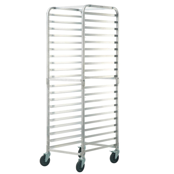 Commercial Bun Pan Rack with Brake Wheels — 10 or 20-Tier