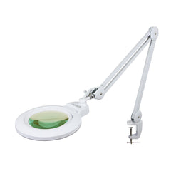 XL Bifocal LED Magnifying Lamp with Adjustable Arm & Clamp