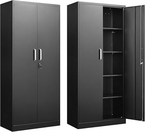 Metal Lateral File Cabinet with Lock – 2-Drawer Home Office Filing Cabinet