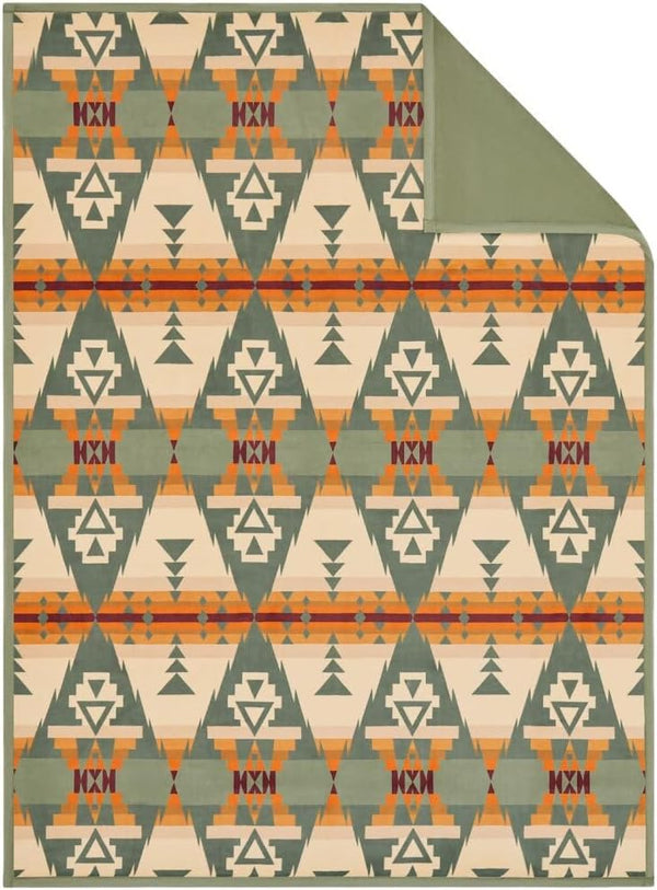 Geometric Polyester Throw Blanket 50" x 70" | Lightweight Cozy Sofa & Bed Throw