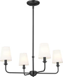 4-Light Mini Chandelier – Metal Ceiling Light Fixture