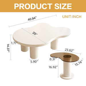 Cloud Shape Nesting Coffee Table Set of 2