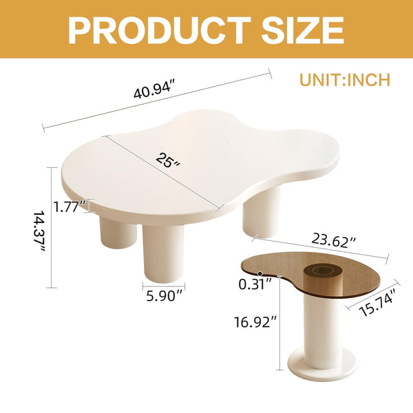 Cloud Shape Nesting Coffee Table Set of 2
