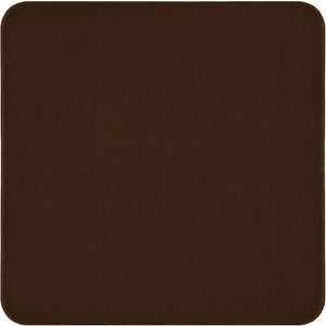 Skid-Resistant Indoor Area Rug – Chocolate Brown