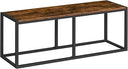 Industrial Dining Bench 47.2 Inch — Engineered Wood & Metal Frame