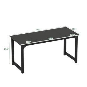63-Inch Large Office Computer Desk with Steel Frame