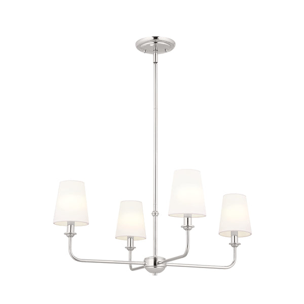 4-Light Mini Chandelier – Metal Ceiling Light Fixture