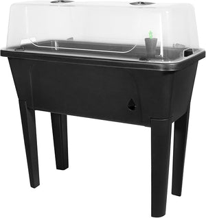 Elevated Raised Garden Bed with Self-Watering Planter & Grow Dome