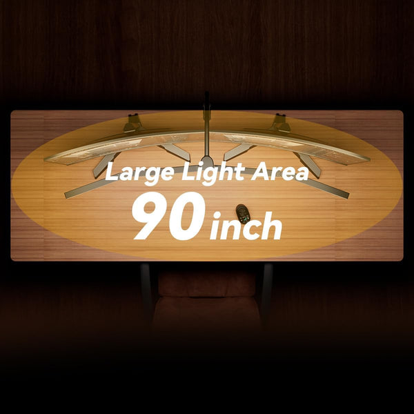 4-Head Adjustable LED Desk Lamp with Clamp & Remote Control