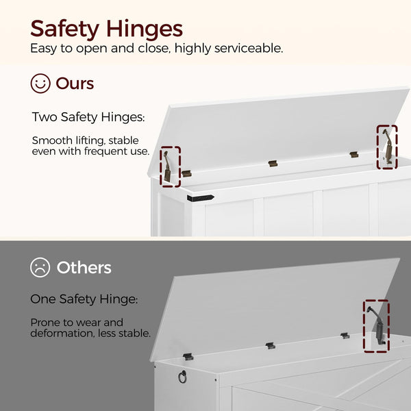 Storage Chest with Safety Hinges & Shoe Bench