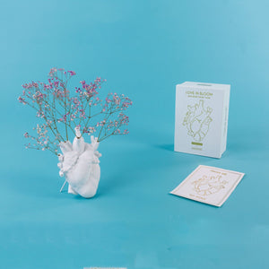 Heart-Shaped Porcelain Wall Vase