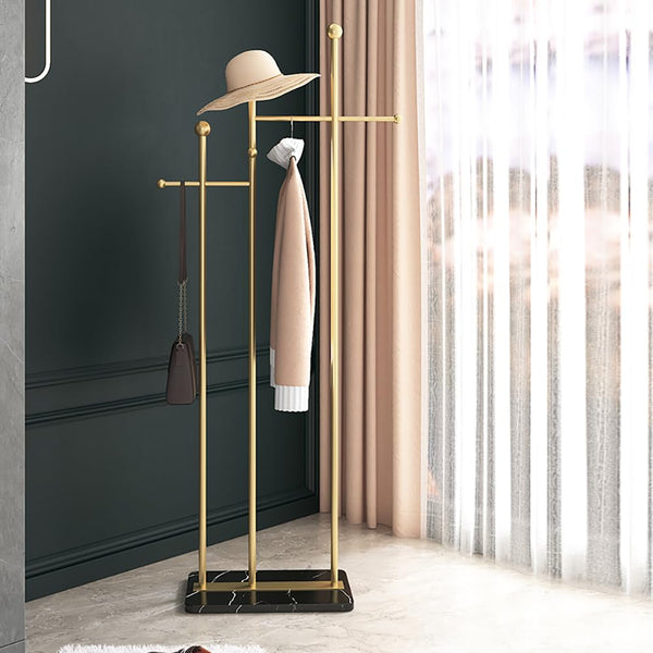 Freestanding Coat Rack with Marble Base