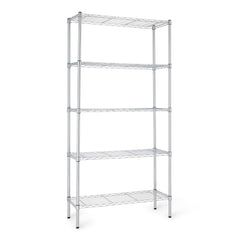 5-Shelf Adjustable Heavy Duty Steel Wire Storage Rack