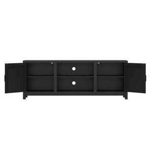 Modern Farmhouse TV Stand with Storage Cabinet