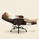 2-in-1 Reclining Chaise Lounge Chair with Wheels and Footrest