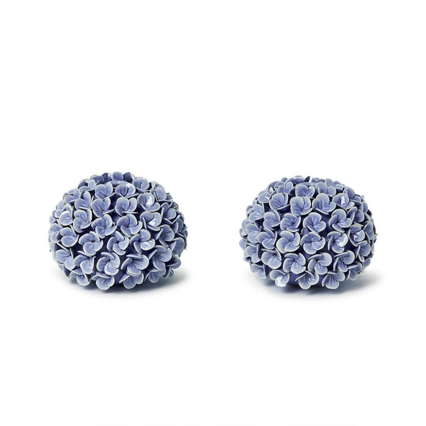 Hydrangea Bud Vases & Taper Candle Holders Set of 2