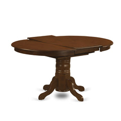 Oval Pedestal Dining Table with Butterfly Leaf