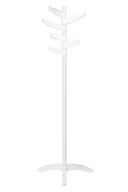 6-Arm Metal Coat Stand - White